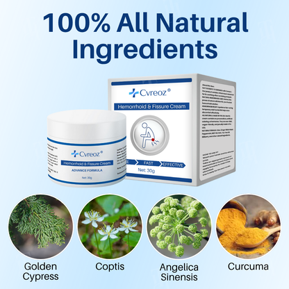Official Store: Cvreoz® Hemorrhoid & Fissure Cream-7 Days to a Happy, Pain-Free —Guaranteed!